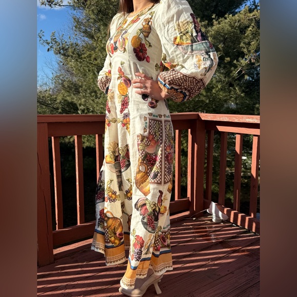 ALÉMAIS Mercado Linen Midi Dress - Picture 4 of 9